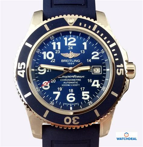 breitling superocean ii 44 a17392d8 c910 158s a20ss.1|Superocean II 44 Stainless steel .